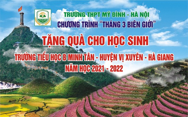Chương trình thiện nguyện  Tháng 3 biên giới , tặng quà cho học sinh trường Tiểu học B Minh Tân - Vị Xuyên - Hà Giang