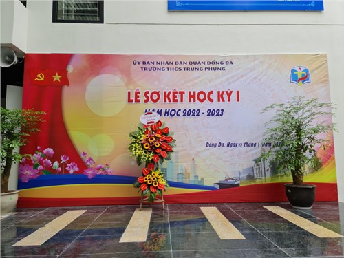 Trường THCS Trung Phụng tổ chức Lễ sơ kết HK1 năm học 2022 - 2023.